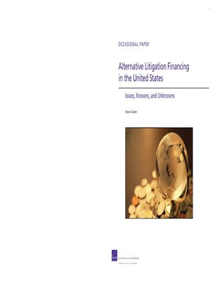 cover image of Alternative Litigation Financing in the United States